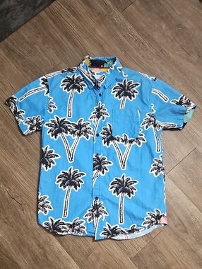 Eighth Avenue, Retro Beach, Hawaiian Button Down, Palm Tree Vacation, Cruise